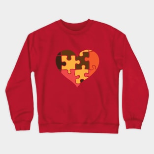 Puzzle heart Crewneck Sweatshirt